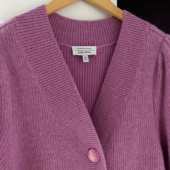 & Other Stories Women's Cropped Cardigan in pretty violet colour - Picture 6 of 9